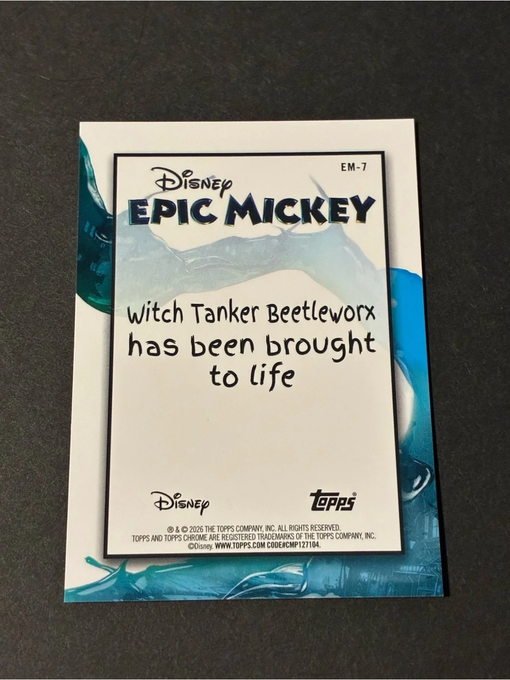 2026 Disney Topps Chrome Disney Epic Mickey Insert Set of 4 Cards